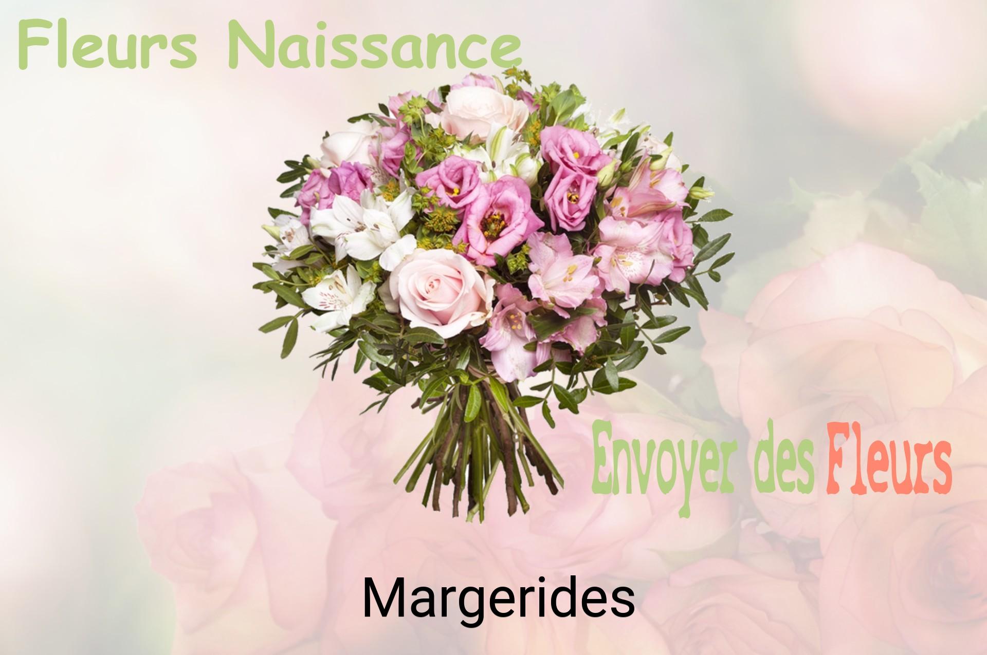 Bouquet de fleurs de naissance livré à Margerides